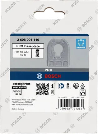 Bosch PRO alusplaat D-kujuline 7 x 93 x 118 mm.